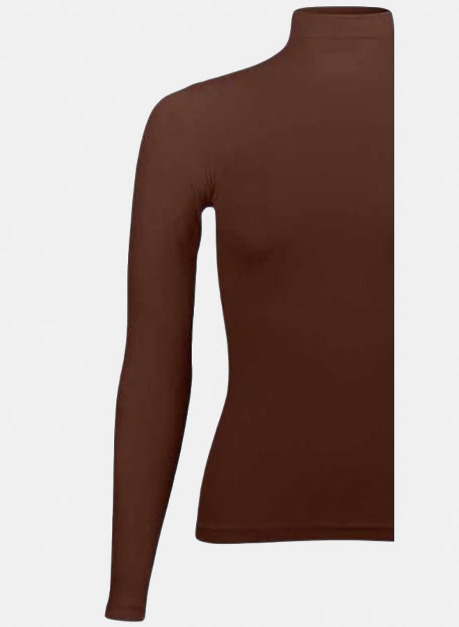 Silvy Lycra Celina High Long Sleeves High Neck Top For Women - Image 3